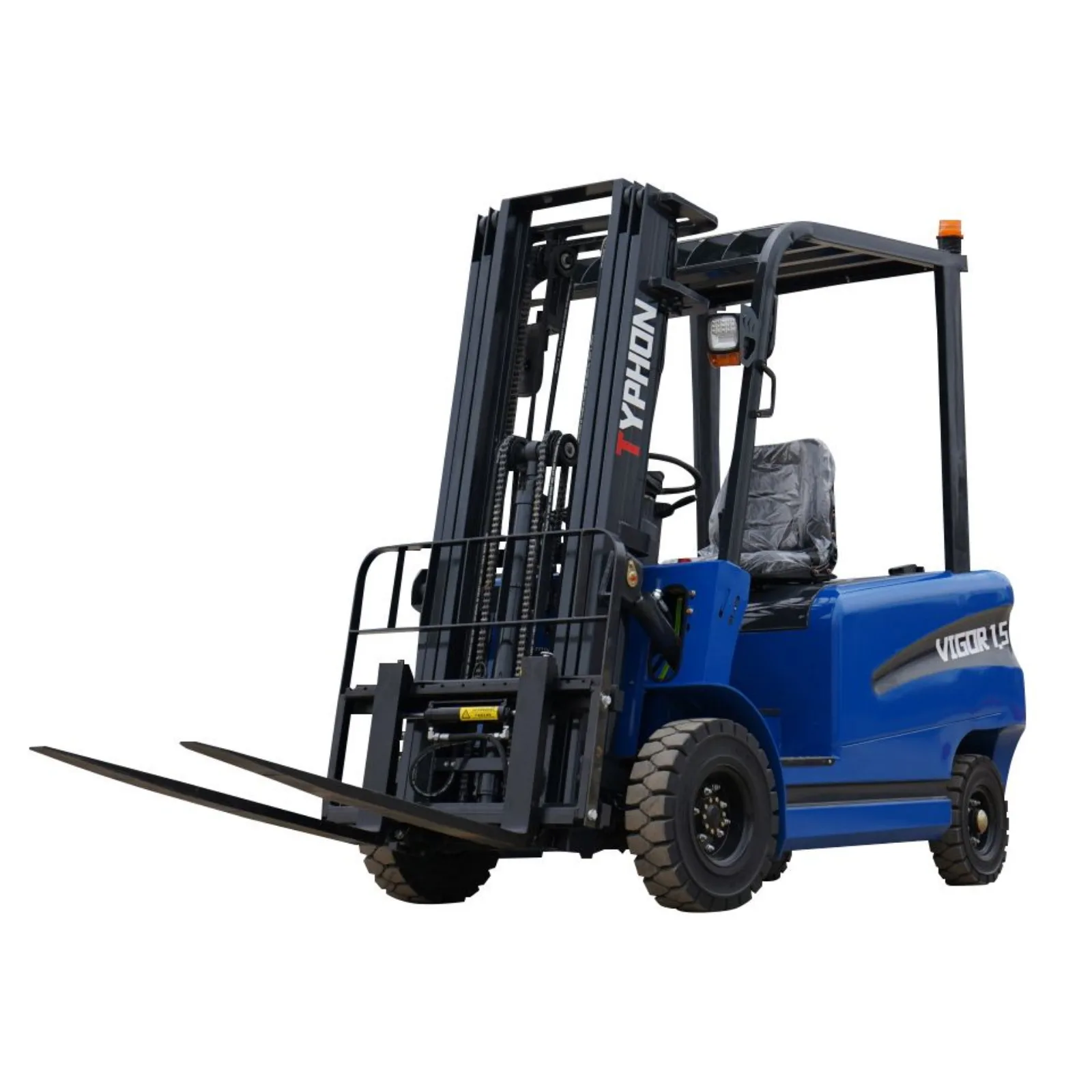 New TYPHON VIGOR 1.5 Blue Electric Forklift 1.5 Ton Lifter Lift Truck Jitney Hi-Lo
