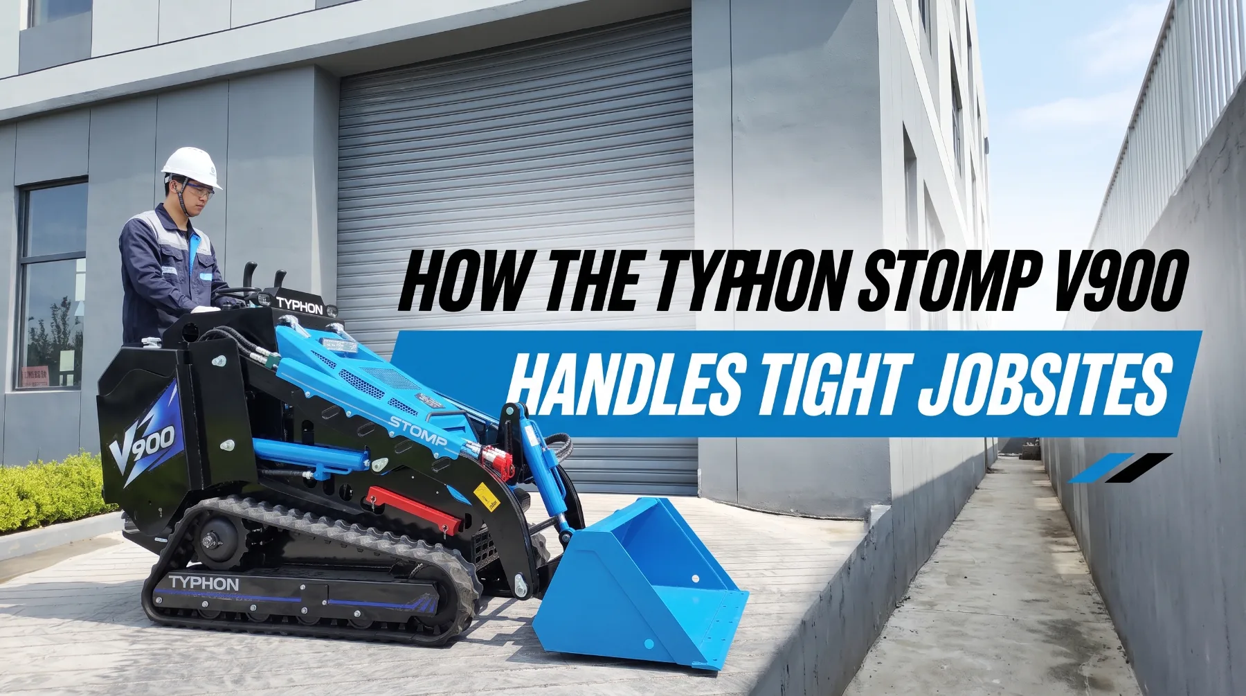 How the TYPHON STOMP V900 Handles Tight Jobsites