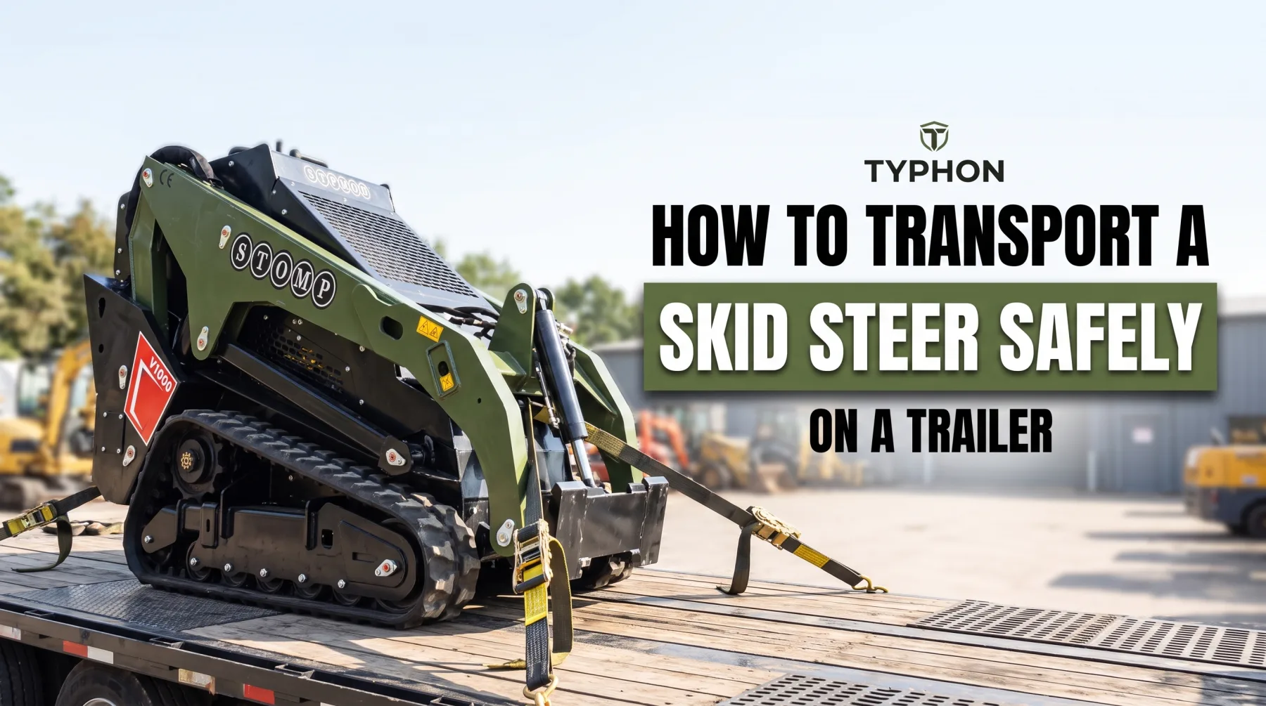 How to Transport a Skid Steer Safely on a Trailer