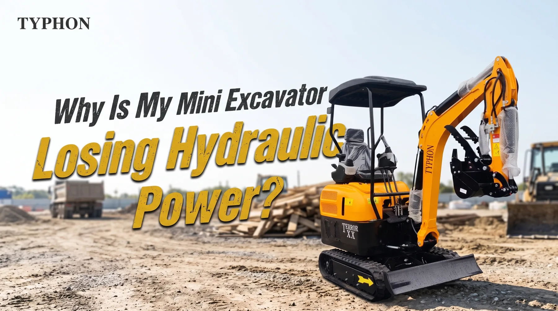 Why Is My Mini Excavator Losing Hydraulic Power?