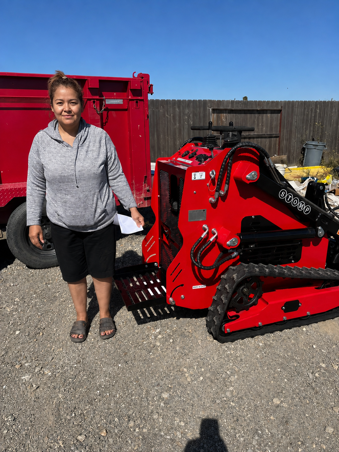 Skid steer loader delivery and jobsite equipment