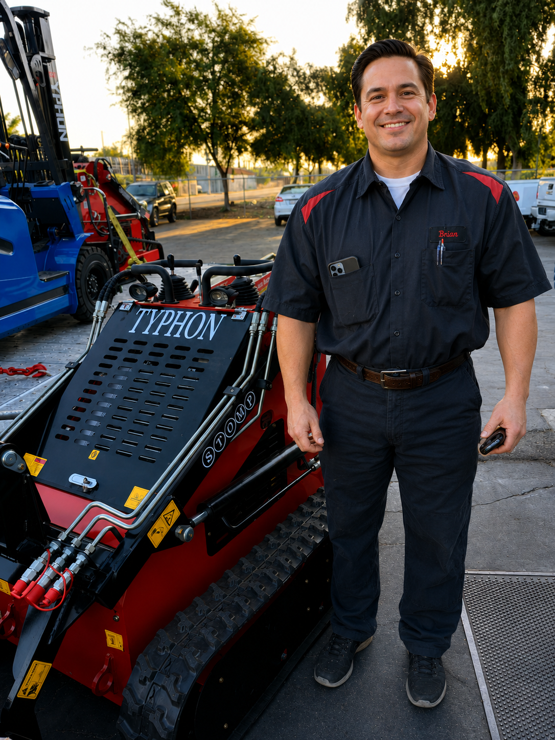Skid steer loader equipment transportation