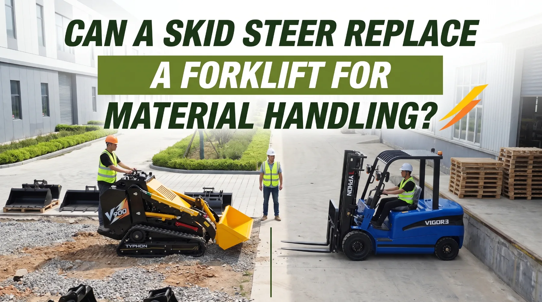 Can a Skid Steer Replace a Forklift for Material Handling?