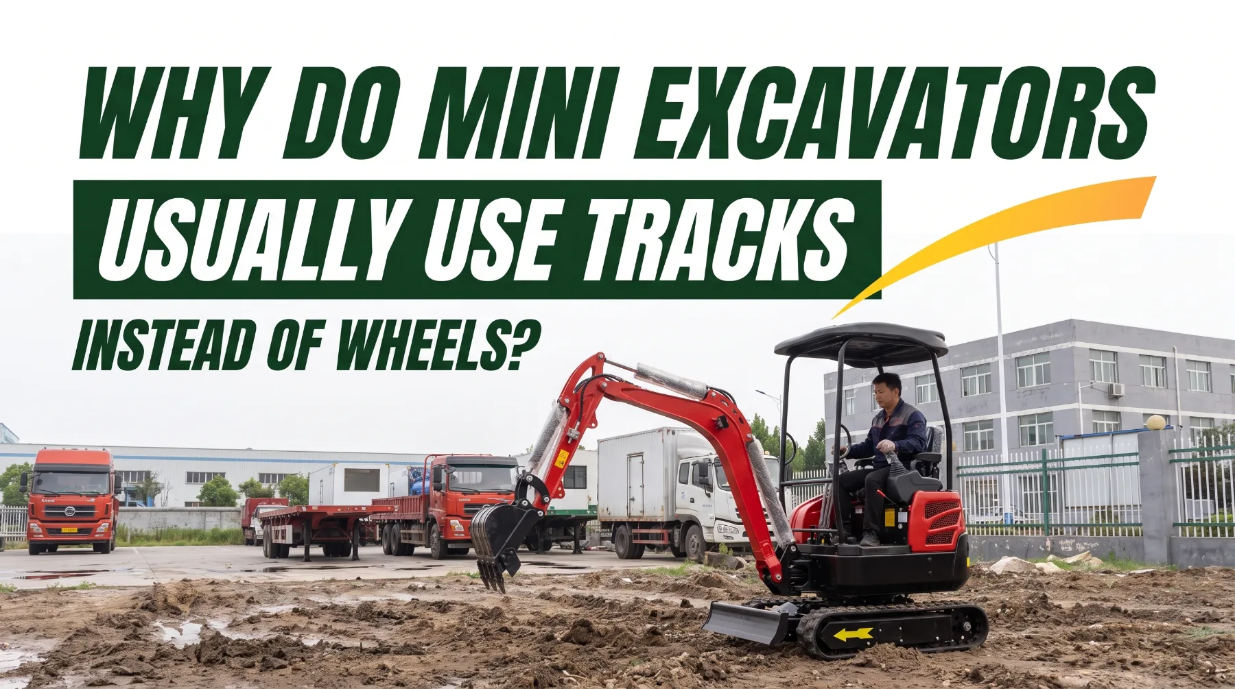Why Do Mini Excavators Usually Use Tracks Instead of Wheels?