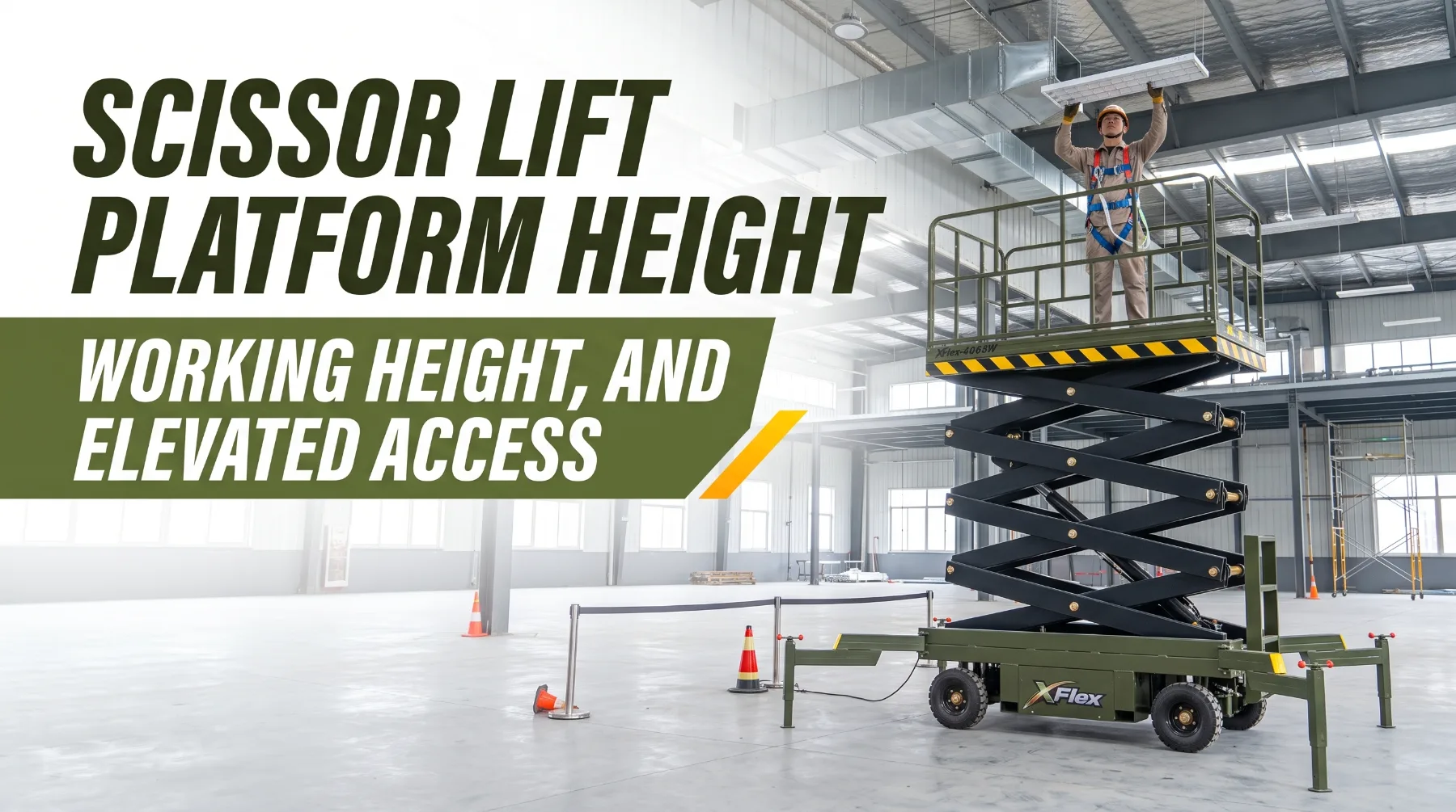 Scissor Lift Platform Height, Working Height, and Elevated Access